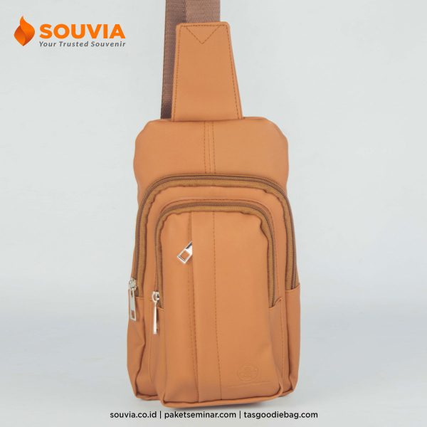 crossbody backpack slingbag kulit sintetis