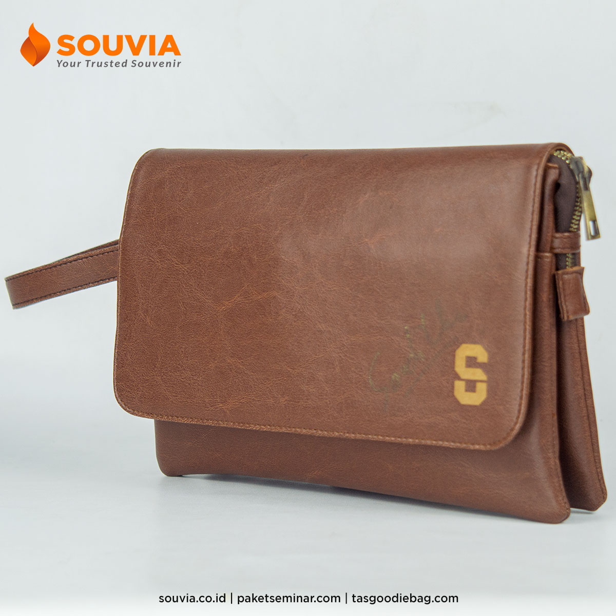 pouch kulit keren