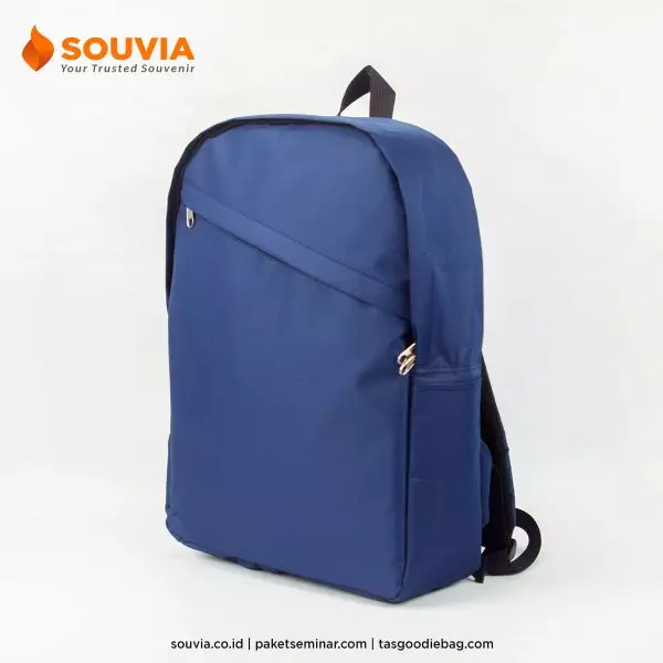 tas backpack punggung biru bahan baby ripstop