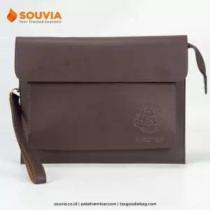 tas dompet pouch kulit sintetis dengan tali