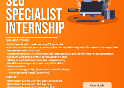 Open Recruitment for SEO Specialist Internship
