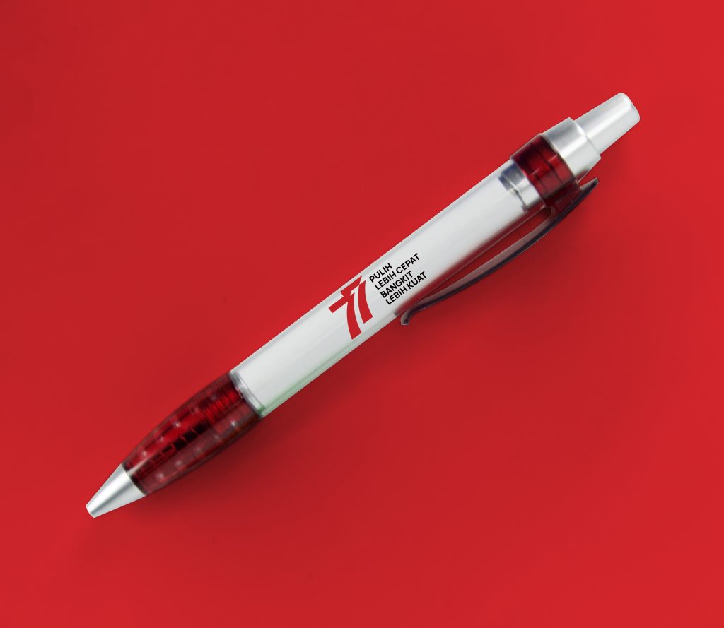 Pulpen dengan logo HUT RI 77