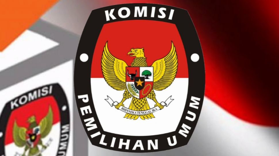 Logo dan banner KPU untuk pemilu