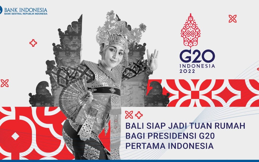 Poster G20 Indonesia yang akan diselenggarakan di Bali