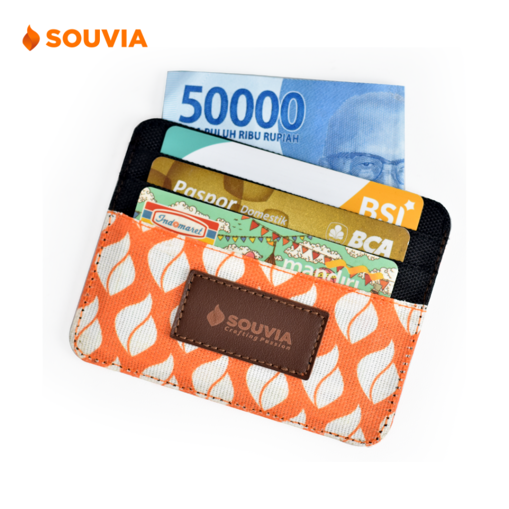 card holder untuk penyimpanan kartu ATM dan uang cash - contoh souvenir