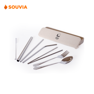 alat makan cutlery set portable untuk travel lengkap