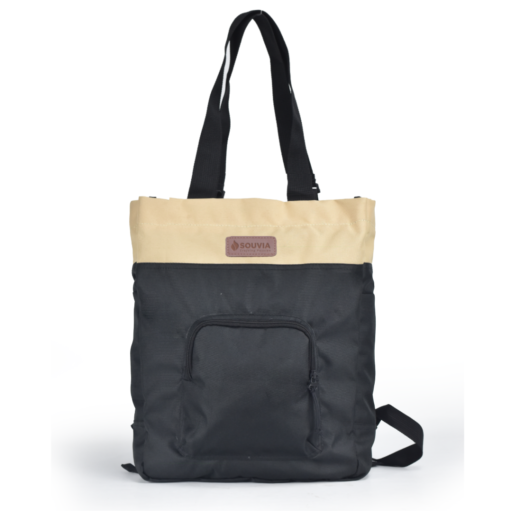 Tas multifungsi sebagai tote bag dan tas punggung