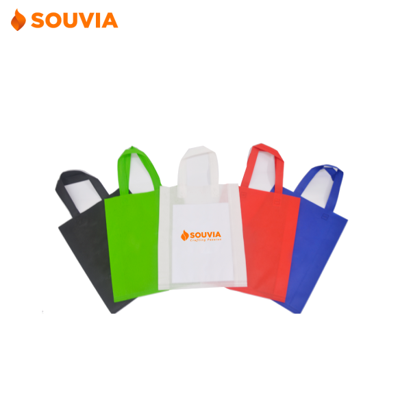goodie bag spunbond handle dengan branding logo perusahaan untuk souvenir acara seminar