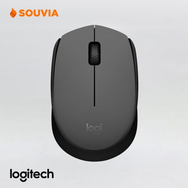 Logitech M170 wireless mouse warna hitam abu-abu