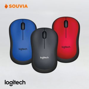 Logitech mouse M221, mouse wireless dengan varian warna hitam, merah, dan biru