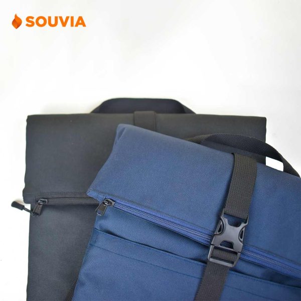 tersedia dalam warna navy dan hitam tas laptop backpack Austin bisa dipakai pria dan wanita