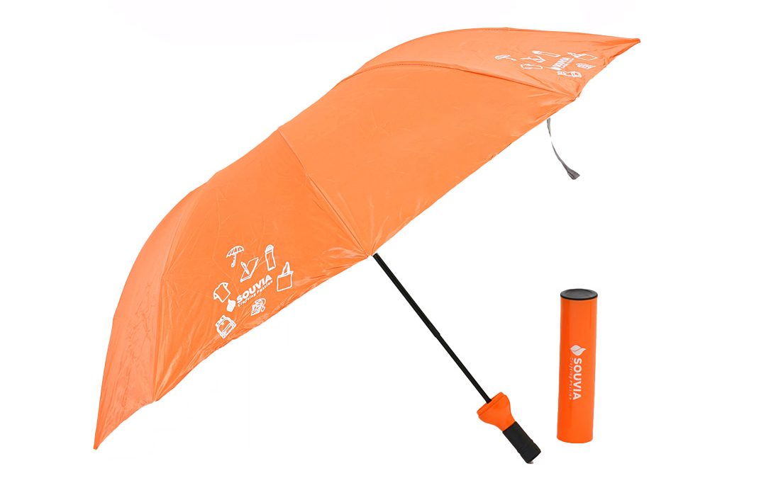 Payung untuk corporate souvenir.