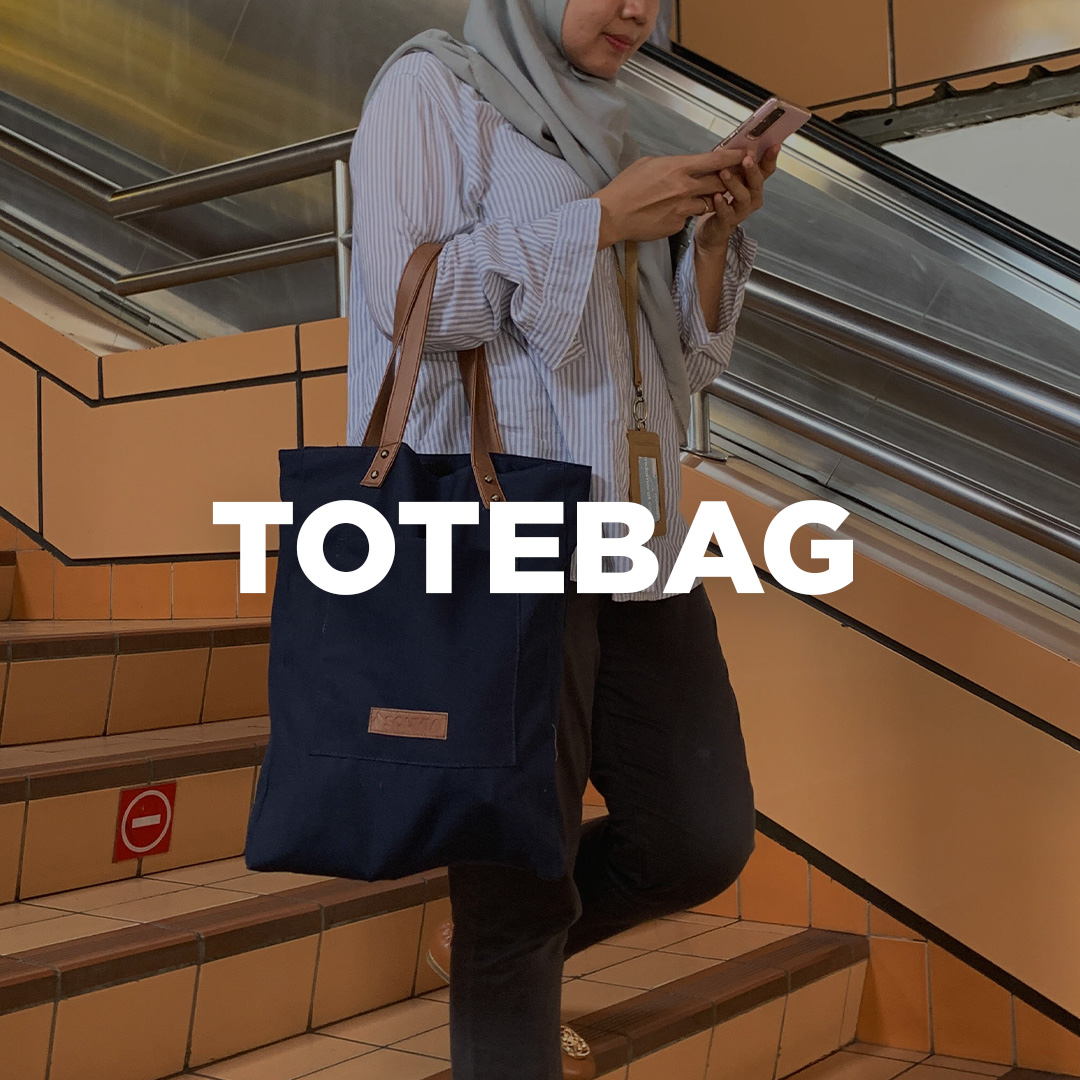 Tote bag sebagai souvenir kantor untuk kebutuhan corporate.